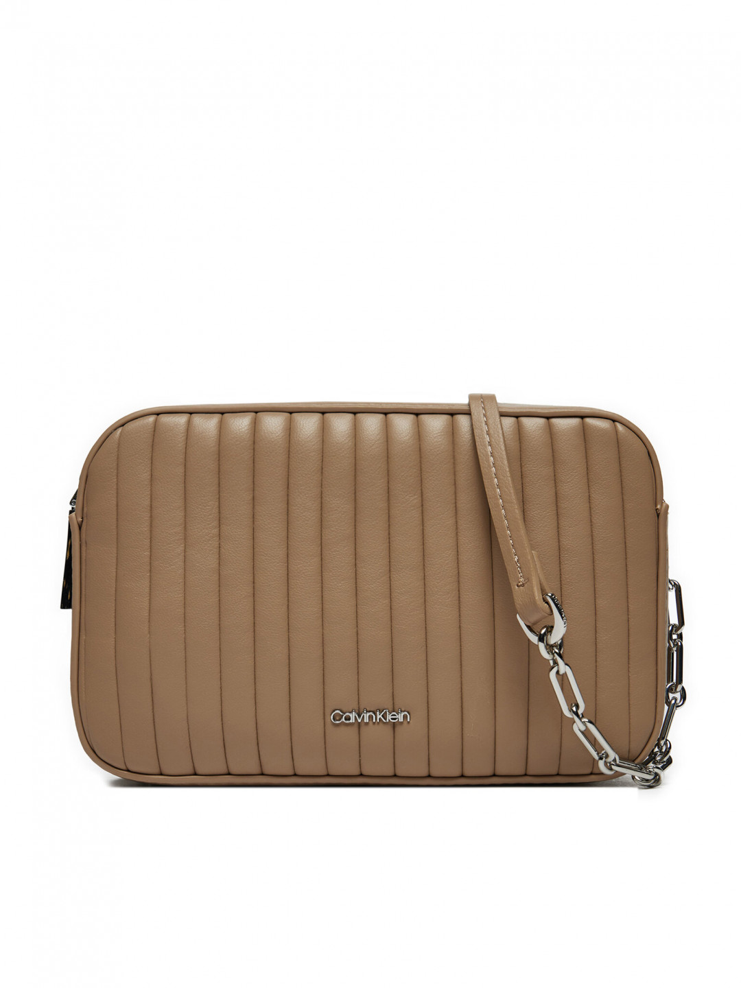 Calvin Klein Kabelka Mini Line Quilt Camera Bag K60K613078 Šedá